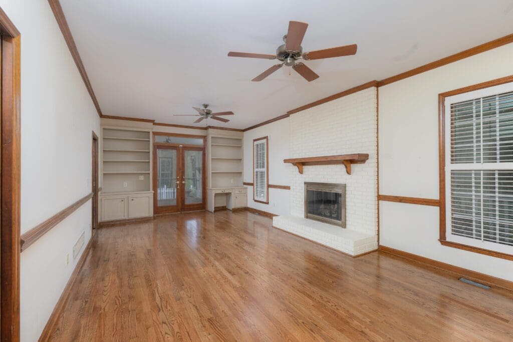 Bright living room at 145 Ashley Hills Dr, Lexington SC with hardwood floors, open layout, and natural light