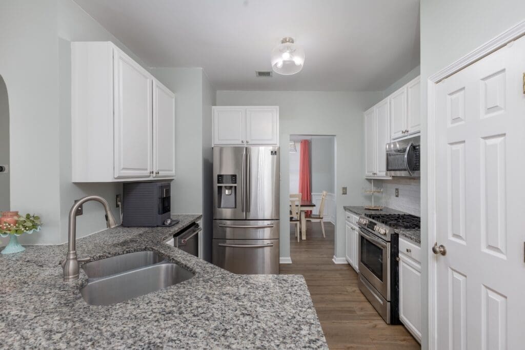 400 Buckthorne Dr Lexington SC Kitchen Interior Photo with stainless steel appliances and granite countertops